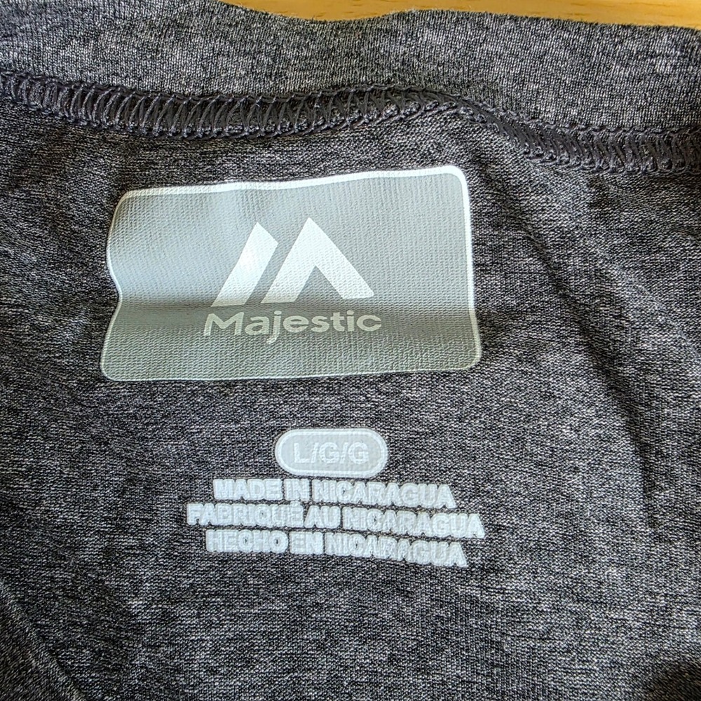 Majestic Colorado Rockies MLB Baseball T-Shirt Gray‎ Large Mens NWOT - Picture 3 of 5
